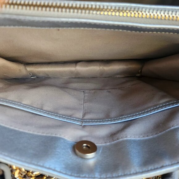 Gorgeous Silver Upcycled Purse w/Charms - Picture 9 of 9